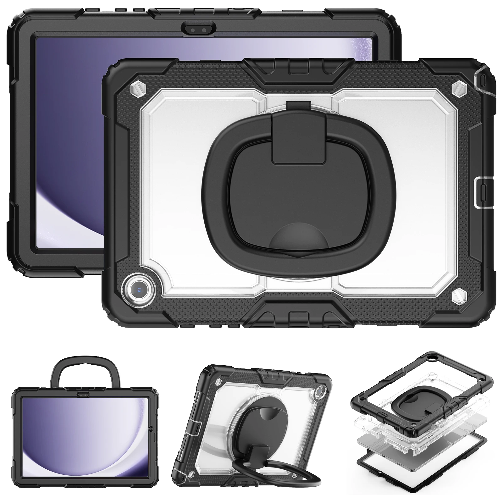 Hybrid Case For Samsung Galaxy Tab A9 Plus 2023 11.0 inch SM-X210 X216 X218 Rotating Handle Grip Stand Cover With Shoulder Strap
Hybrid Case For Samsung Galaxy Tab A9 Plus 2023 11.0 inch SM-X210 X216 X218 Rotating Handle Grip Stand Cover With Shoulder Strap