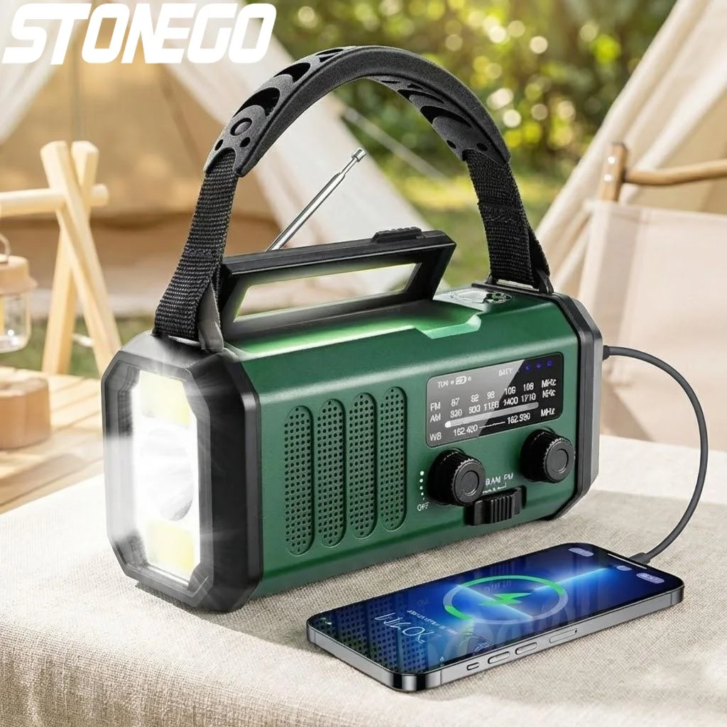 Portable 10000mAh Solar Power Bank AM FM Radio Weather Alert USB C Charger Flashlight SOS Compass Outdoor Survival Kit
Portable 10000mAh Solar Power Bank AM FM Radio Weather Alert USB C Charger Flashlight SOS Compass Outdoor Survival Kit