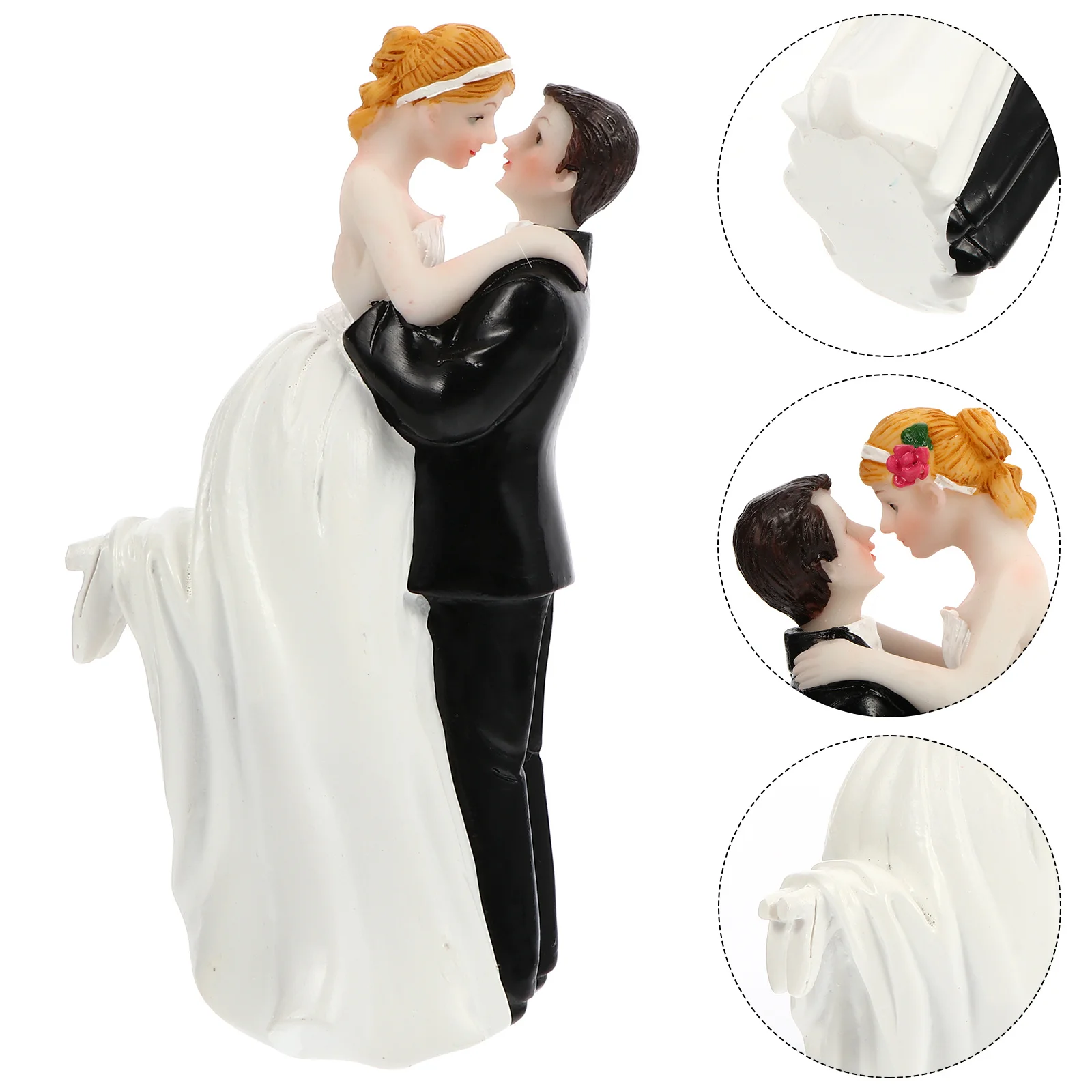 1Pcs Bride Groom Resin Topper Wedding Cake Decoration Charming Party Dessert Ornament for Celebration Commemoration Gift Idea
1Pcs Bride Groom Resin Topper Wedding Cake Decoration Charming Party Dessert Ornament for Celebration Commemoration Gift Idea