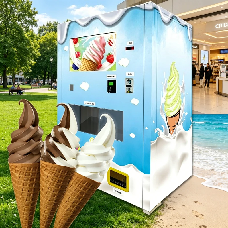 Self Service Ice Cream Vending Machine Fast Making Ice Cream Coin Operated Ice Cream Robot Machine
Self Service Ice Cream Vending Machine Fast Making Ice Cream Coin Operated Ice Cream Robot Machine