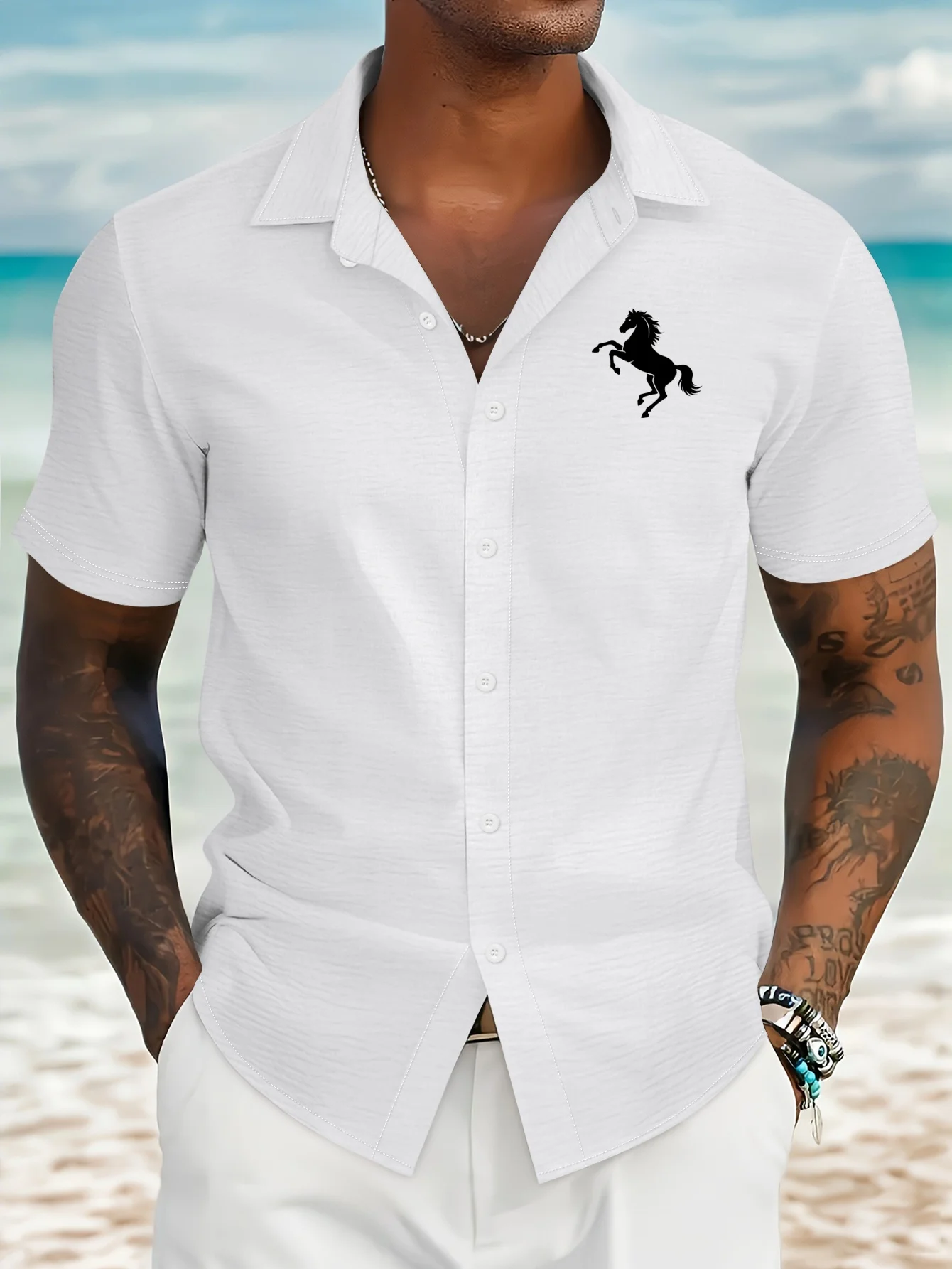 Летняя мужская ретро трикотажная полосатая рубашка-поло с воротником-стойкой, однотонная, с короткими рукавами, модная, легкая, роскошная, модная трикотажная одежда
Летняя мужская ретро трикотажная полосатая рубашка-поло с воротником-стойкой, однотонная, с короткими рукавами, модная, легкая, роскошная, модная трикотажная одежда