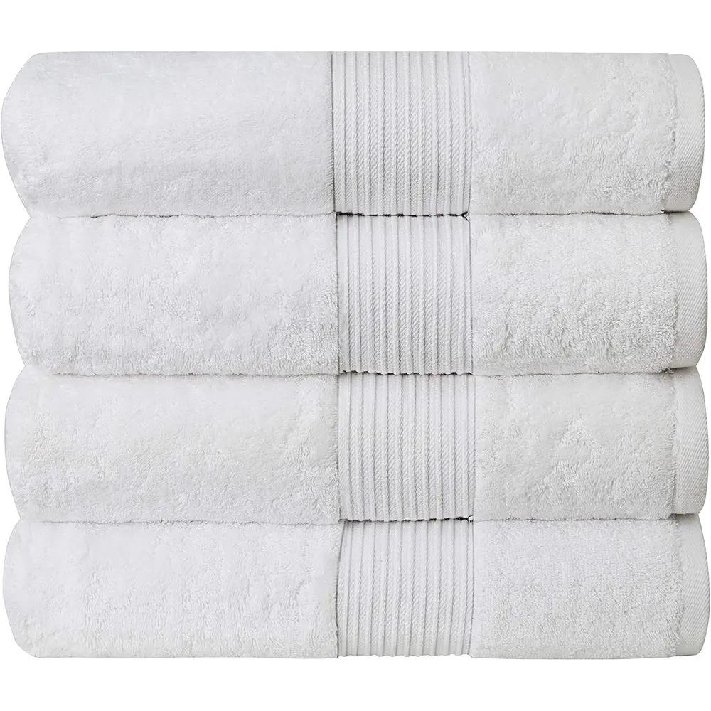 Premium Oversized Bath Towels | 650 GSM, 34 x 56 | Plush & Absorbent | Quick-Dry, Thick Cotton | White - 4 Pack
Premium Oversized Bath Towels | 650 GSM, 34 x 56 | Plush & Absorbent | Quick-Dry, Thick Cotton | White - 4 Pack