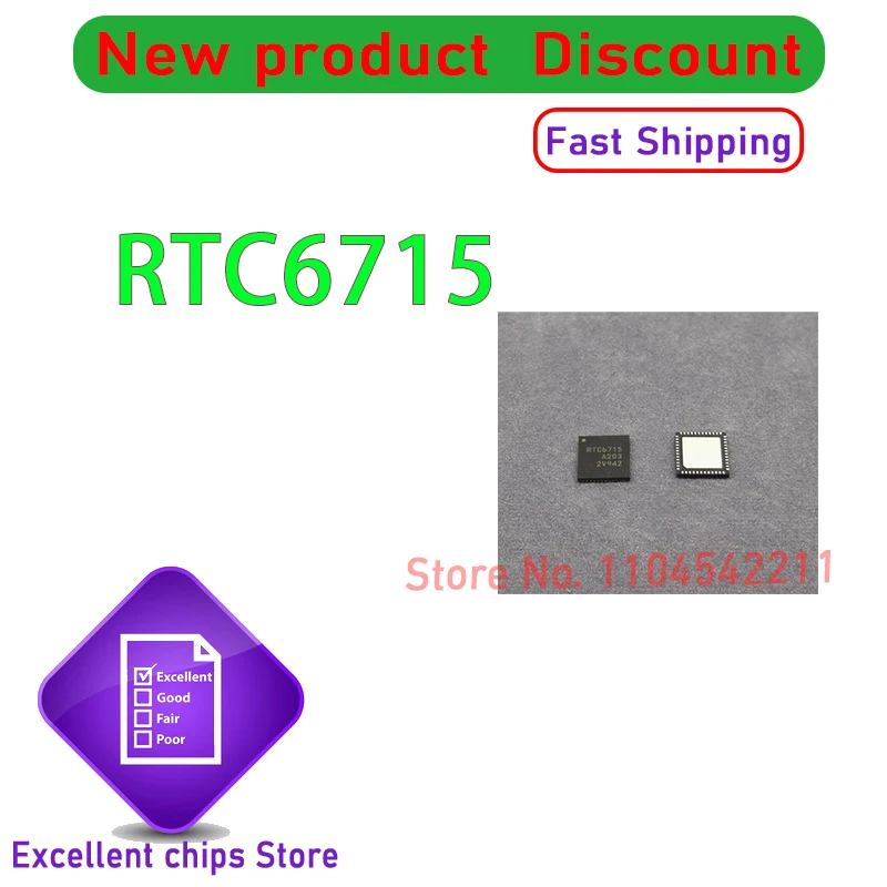 (5piece) 100% New RTC6705 RTC6715 QFN-40 Chipset
(5piece) 100% New RTC6705 RTC6715 QFN-40 Chipset