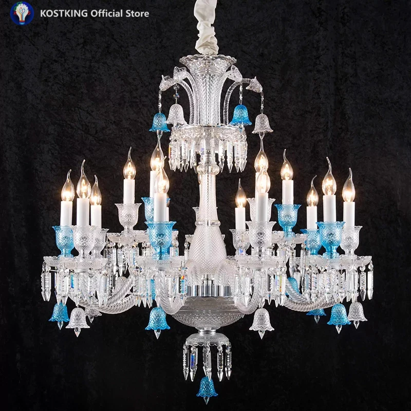 French Chandelier Baccarat Crystal Living Room Lamp Villa Staircase Lamp High-End Hotel Restaurant Lamp Light Luxury Candle
French Chandelier Baccarat Crystal Living Room Lamp Villa Staircase Lamp High-End Hotel Restaurant Lamp Light Luxury Candle