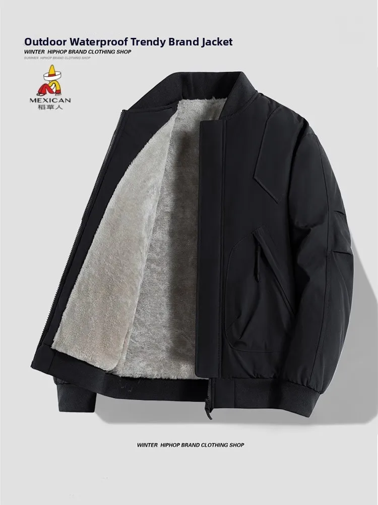 Thiened Fce American Sle Baseball Jaet Men's Cotton Padded Windproof Waterproof Coat Large Size Comfortable Warmth
Thiened Fce American Sle Baseball Jaet Men's Cotton Padded Windproof Waterproof Coat Large Size Comfortable Warmth