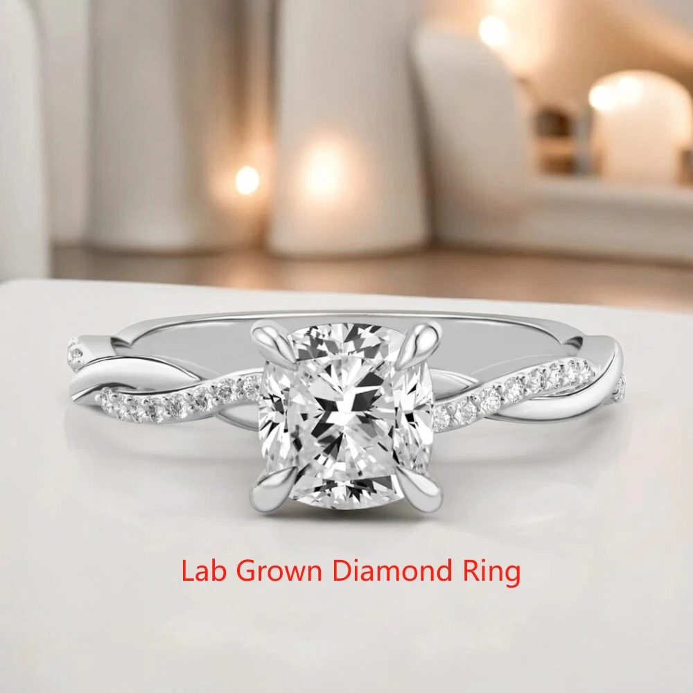 Кольцо для помолвки из платины 950 пробы с бриллиантом огранки «кушон» CVD HPHT 1 карат, основной камень EF VS-VVS, сертификат IGI, выращенный в лаборатории, для женщин
Кольцо для помолвки из платины 950 пробы с бриллиантом огранки «кушон» CVD HPHT 1 карат, основной камень EF VS-VVS, сертификат IGI, выращенный в лаборатории, для женщин