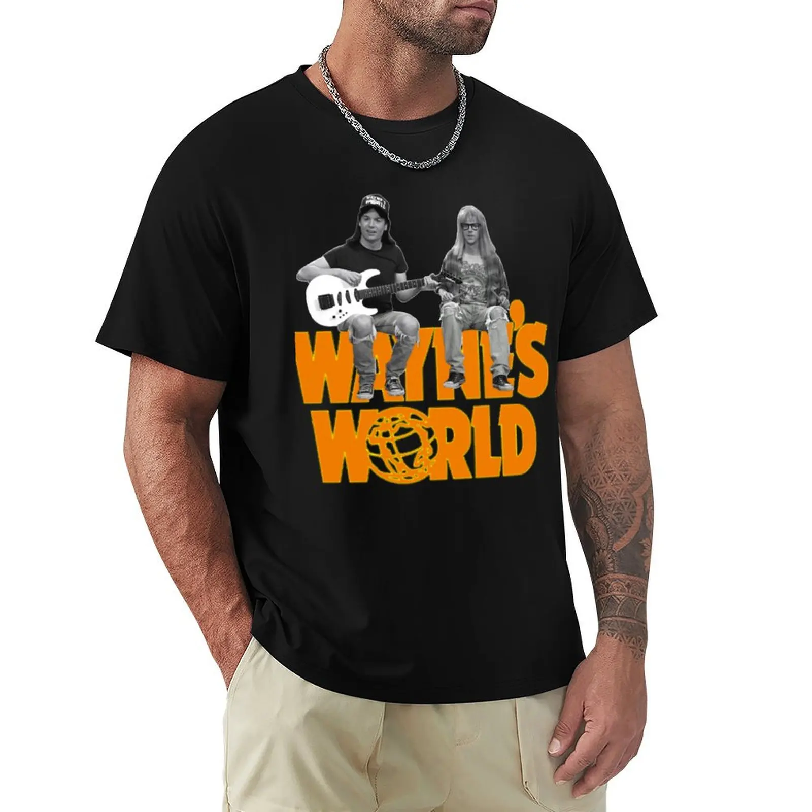 90'S Wayne’s World Py On Comedy T-Shirt Basic Casual Wear Short Sleeve Top
90'S Wayne’s World Py On Comedy T-Shirt Basic Casual Wear Short Sleeve Top