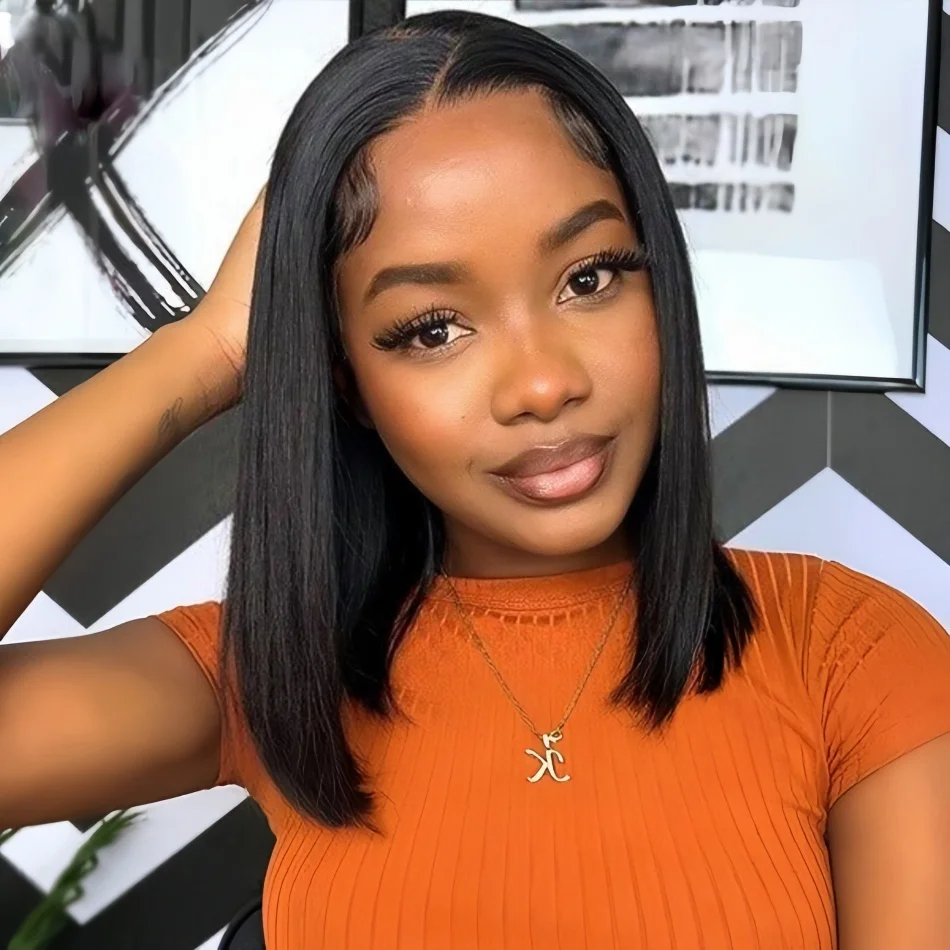 4x4 5x5 Transparent Lace Front Wig Brazilian Human Hair 13x4 Bone Straight Lace Frontal Wigs Short Bob Preplucked For Women
4x4 5x5 Transparent Lace Front Wig Brazilian Human Hair 13x4 Bone Straight Lace Frontal Wigs Short Bob Preplucked For Women