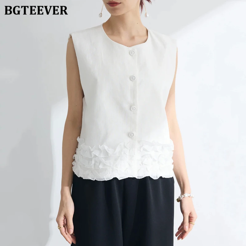 BGTEEVER Casual Froal Cotton and Linen Tank Tops for Women Summer Female Sleeveless Vests
BGTEEVER Casual Froal Cotton and Linen Tank Tops for Women Summer Female Sleeveless Vests
