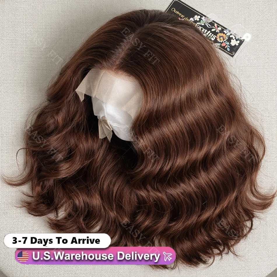 Chocolate Brown Short Bob Body Wave Wig 13x6 HD Transparent Lace Front Human Hair Wigs Biazilian Colored 4x4 Lace Closure Wig
Chocolate Brown Short Bob Body Wave Wig 13x6 HD Transparent Lace Front Human Hair Wigs Biazilian Colored 4x4 Lace Closure Wig