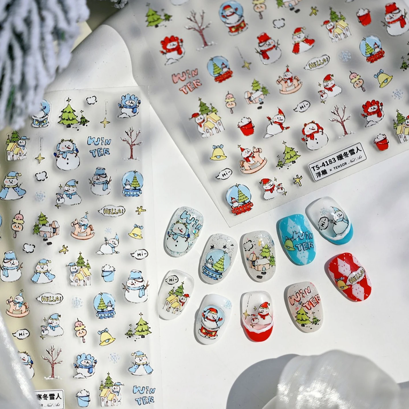Snowman Snowflakes Stars Pine Tree Horse Christmas Tree Bowknot Moon Santa Claus Crystal Ball Apple DIY Nail Art Stickers Decals
Snowman Snowflakes Stars Pine Tree Horse Christmas Tree Bowknot Moon Santa Claus Crystal Ball Apple DIY Nail Art Stickers Decals