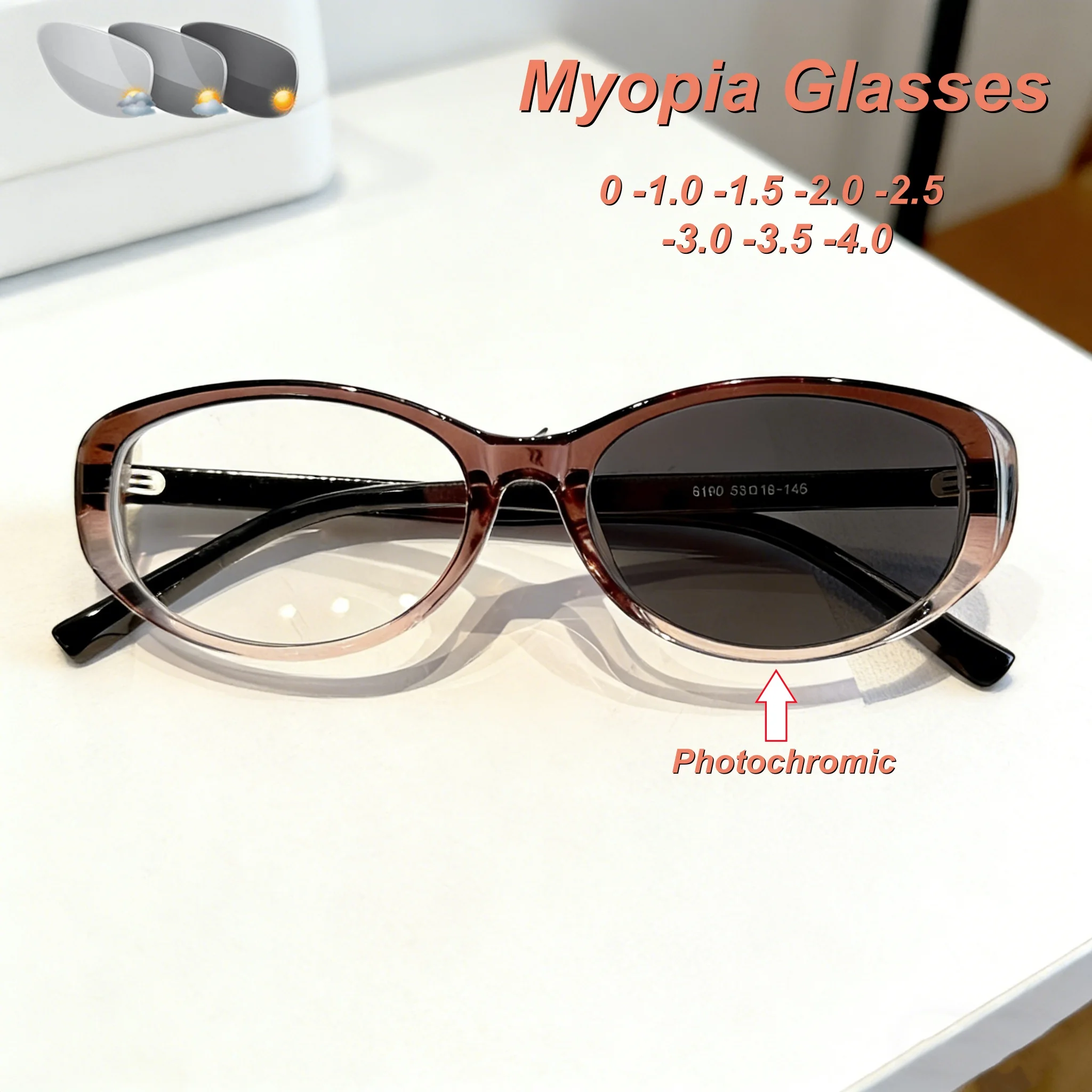 2026 New Fashionable HD Photochromic Women's Myopia Glasses Retro Ultra Light Neutral High Quality Anti Blue Light Glasses
2026 New Fashionable HD Photochromic Women's Myopia Glasses Retro Ultra Light Neutral High Quality Anti Blue Light Glasses