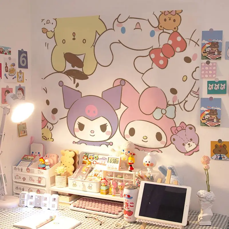 Sanrio Wall Stickers Kawaii Kuromi Cinnamoroll Self-Stickers Bedroom Girls Room Decoration Cartoon Anime Poster Wall Stickers
Sanrio Wall Stickers Kawaii Kuromi Cinnamoroll Self-Stickers Bedroom Girls Room Decoration Cartoon Anime Poster Wall Stickers