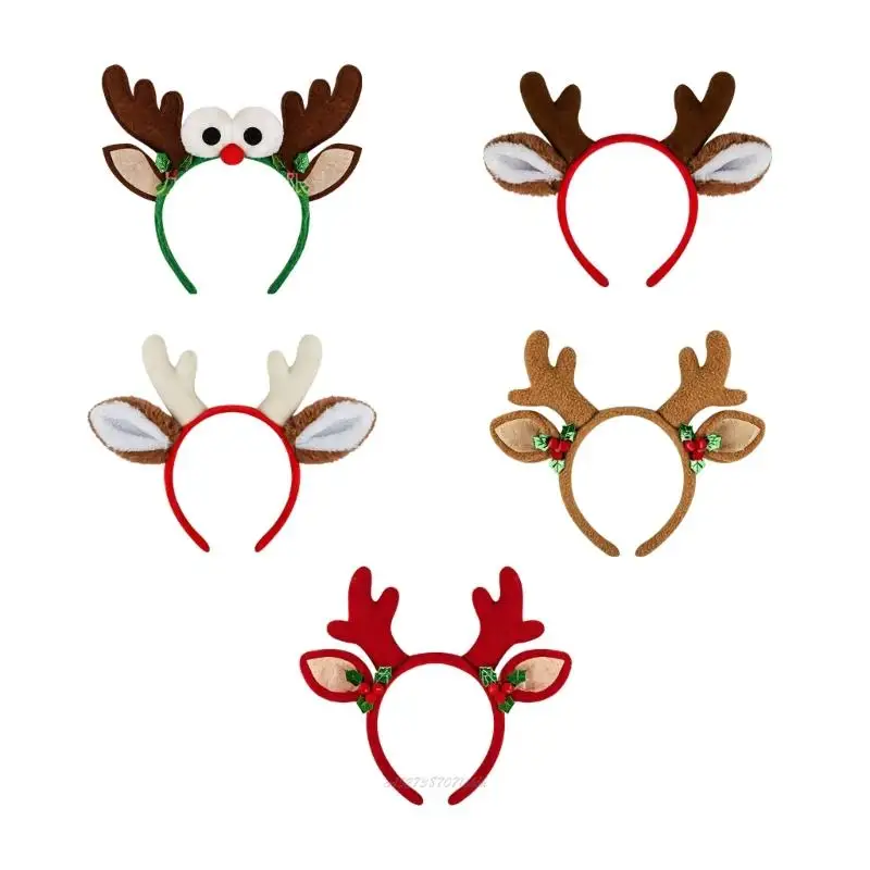 X5XA Christmas Reindeer Headband For Kids With Antlers And Ears Perfect For Holiday Parties And Festival Celebrations
X5XA Christmas Reindeer Headband For Kids With Antlers And Ears Perfect For Holiday Parties And Festival Celebrations