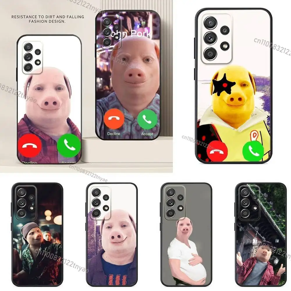 John Pork is Calling Answer Call Phone Case For Samsung S24,21,22,23,30,Ultra,20,Plus,Note,10,9,Black soft silicone case
John Pork is Calling Answer Call Phone Case For Samsung S24,21,22,23,30,Ultra,20,Plus,Note,10,9,Black soft silicone case
