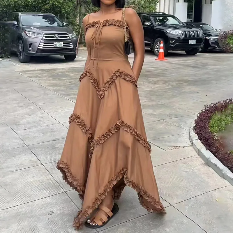 Big pendulum loose dress suspender tube top three-dimensional pleated high-end slim dress fashionable simple luxury temperament
Big pendulum loose dress suspender tube top three-dimensional pleated high-end slim dress fashionable simple luxury temperament