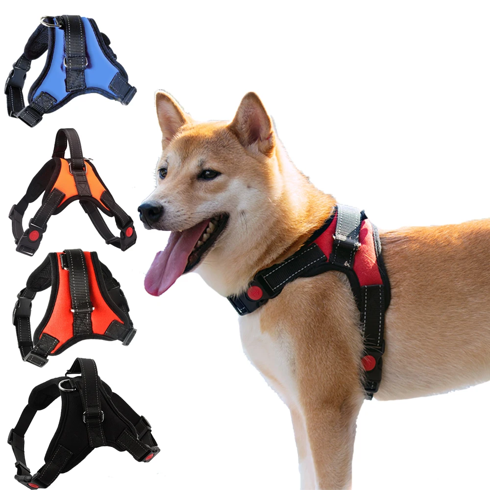 Dog Harness NO PULL Reflective Breathable Adjustable Pet Harness For Dog Vest Outdoor Walking Dog Supplies
Dog Harness NO PULL Reflective Breathable Adjustable Pet Harness For Dog Vest Outdoor Walking Dog Supplies