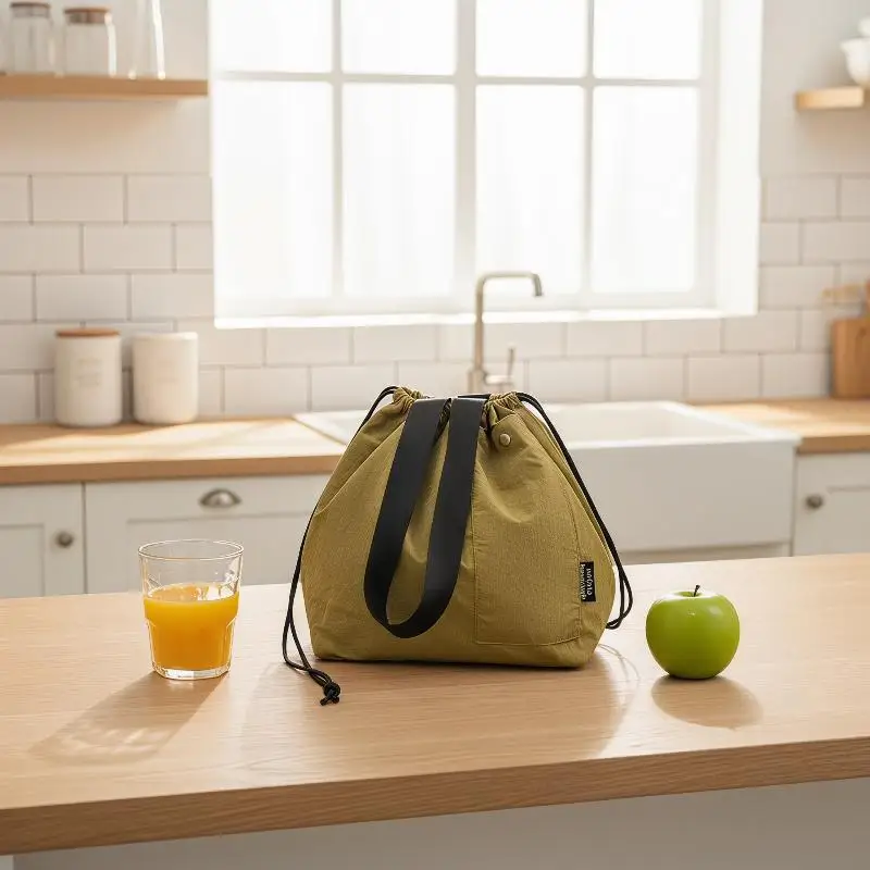 Multipurpose Insulated Bento Lunch Bag with Drawstring Perfect for Hikers and Campers
Multipurpose Insulated Bento Lunch Bag with Drawstring Perfect for Hikers and Campers