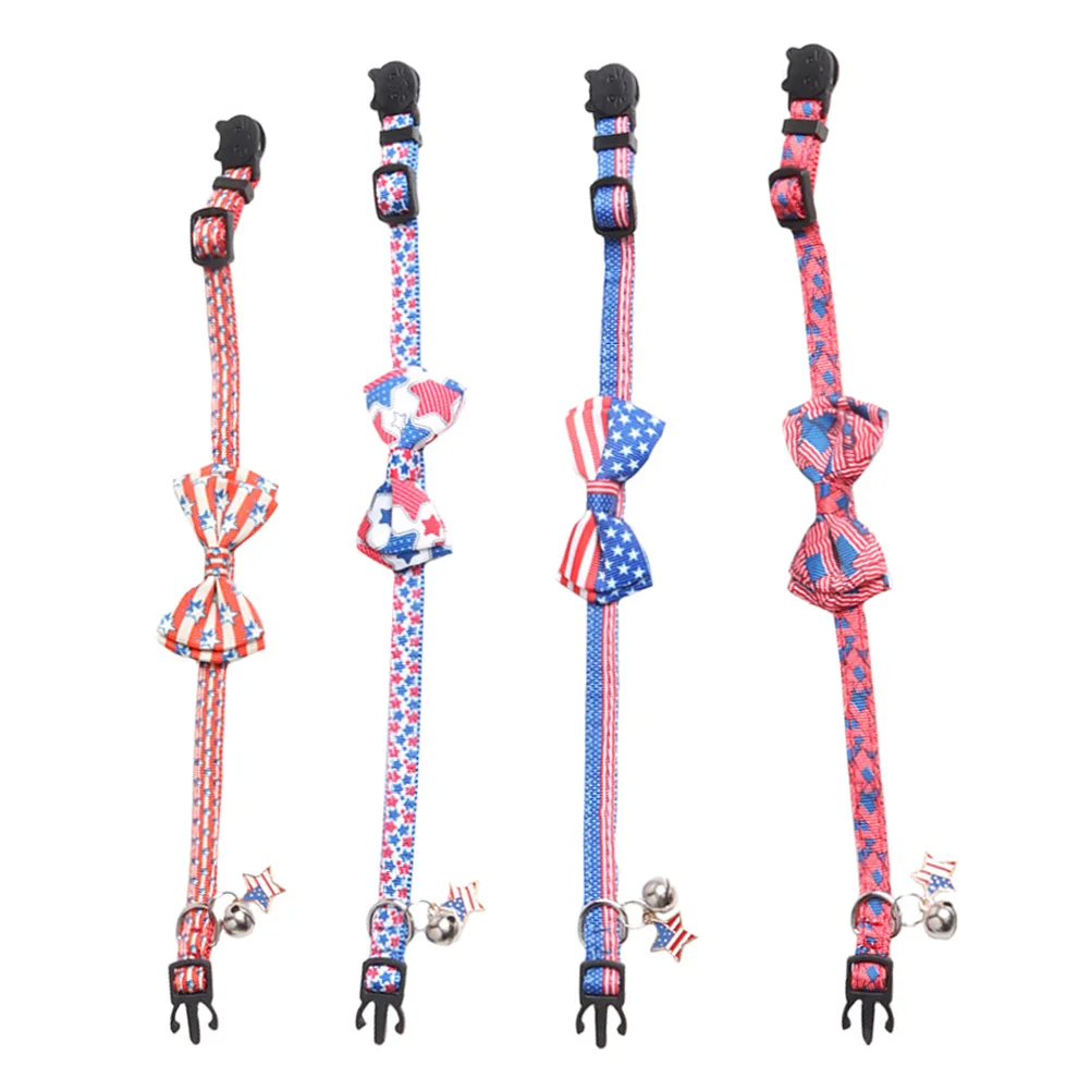 4 Pcs Pet Independence Day Collar Collar Dog Cat Decorative National Flag Festival Stylish Comfortable Independence Day 
4 Pcs Pet Independence Day Collar Collar Dog Cat Decorative National Flag Festival Stylish Comfortable Independence Day