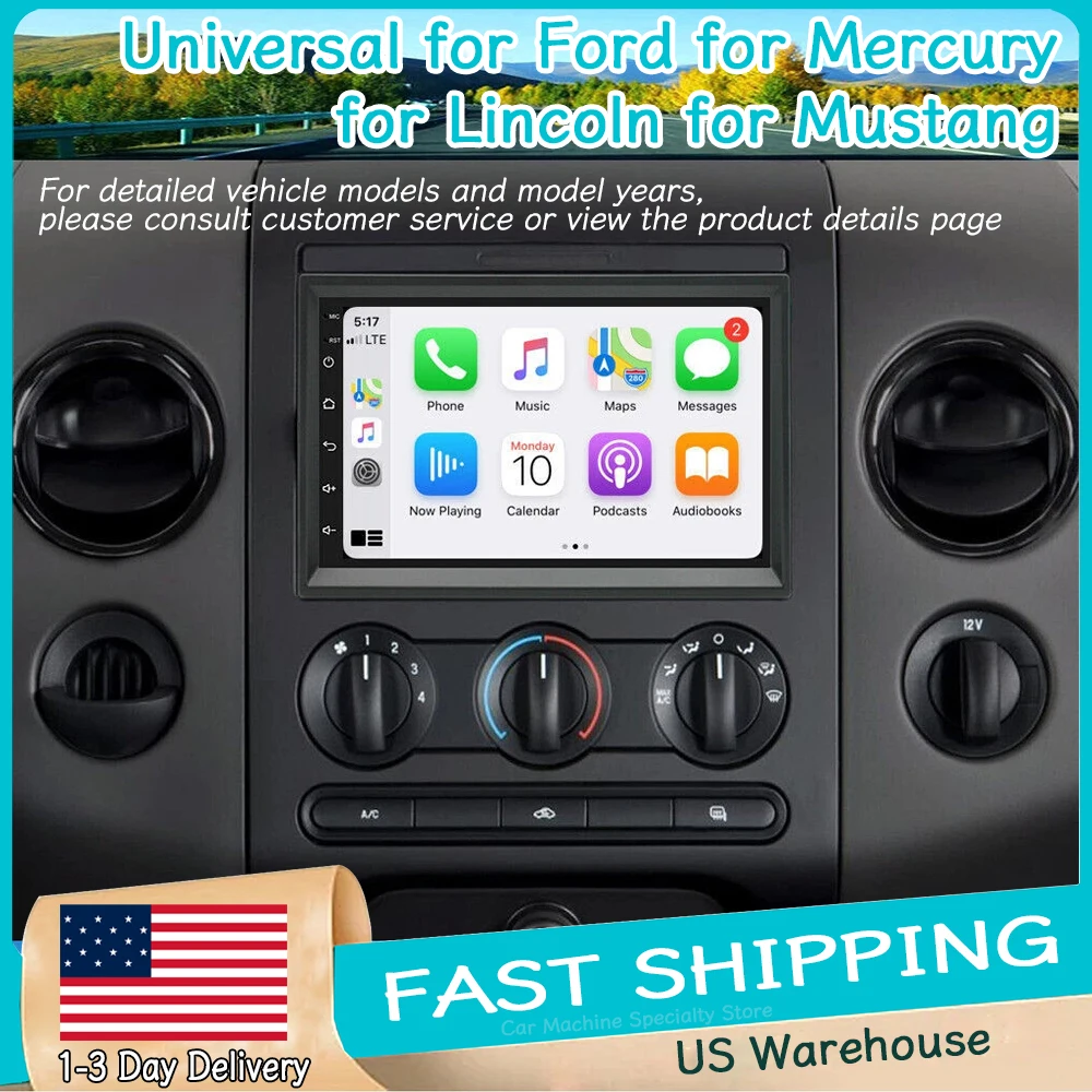 7" Android15 Car Stereo Radio for Ford for Mercury for Mustang with Carplay Android Auto Bluetooth FM/RDS SWC+AHD Backup Camera
7" Android15 Car Stereo Radio for Ford for Mercury for Mustang with Carplay Android Auto Bluetooth FM/RDS SWC+AHD Backup Camera