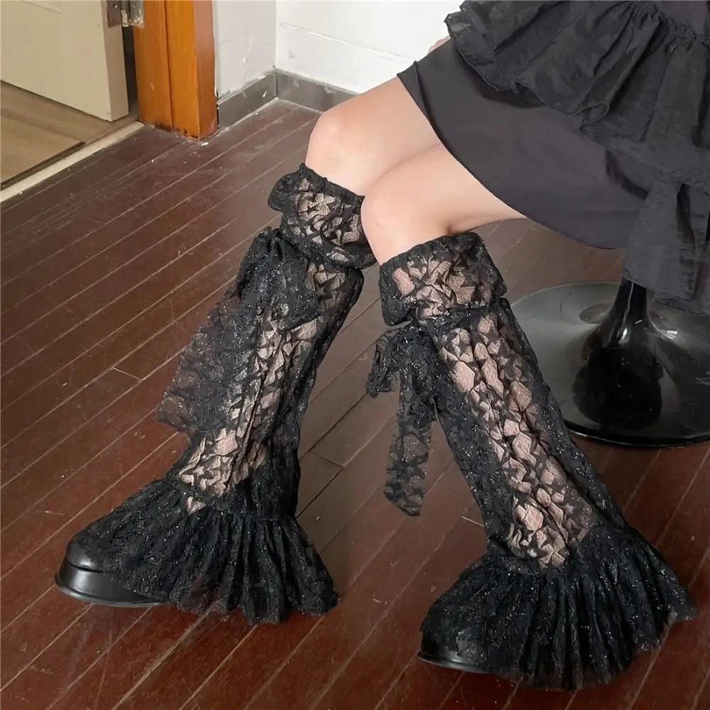 Sweet Lace-up Bow JK Calf Long Socks Transparent Lolita Stars Knee High Socks Leg Warmers Mesh Y2k Loose Stockings Spring Summer
Sweet Lace-up Bow JK Calf Long Socks Transparent Lolita Stars Knee High Socks Leg Warmers Mesh Y2k Loose Stockings Spring Summer