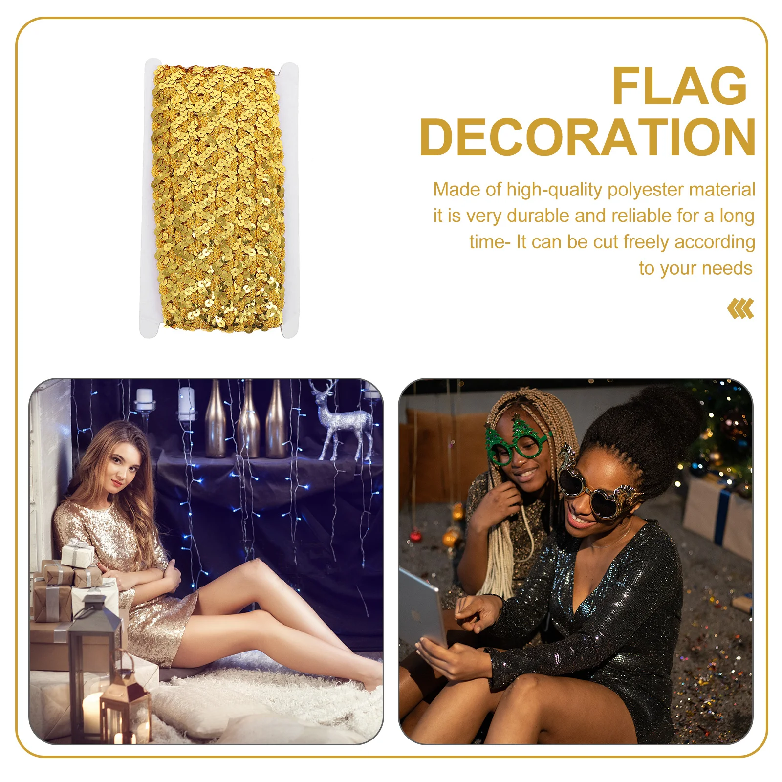 1 Roll Sequin Braid Trim Polyester Sewing Lace DIY Crafts for Clothing Garment Decorative Ribbon Sequin Braid Trim
1 Roll Sequin Braid Trim Polyester Sewing Lace DIY Crafts for Clothing Garment Decorative Ribbon Sequin Braid Trim