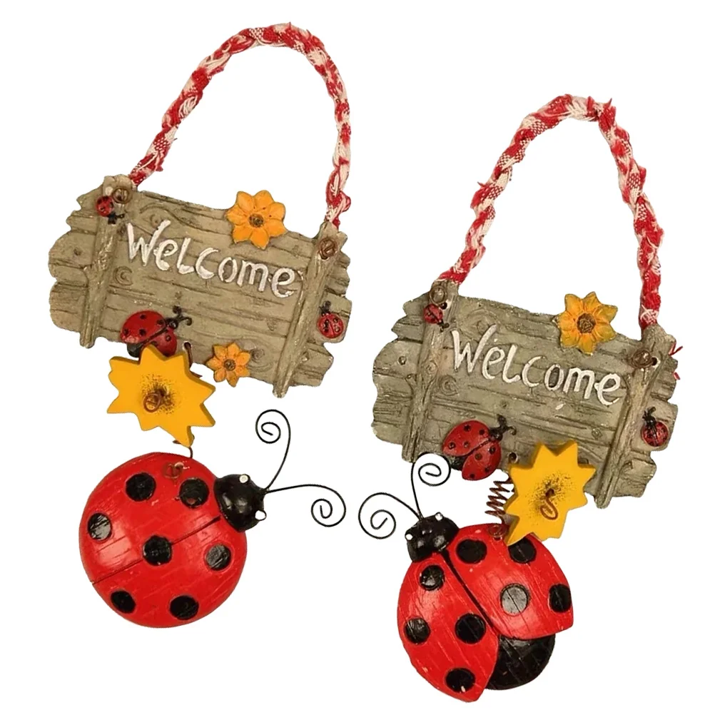 2Pcs Sunflower Ladybug Resin Door Hanging Pendants Welcome Ornaments Rustic Welcome Sign Porch Wall Decor Holiday Party Home
2Pcs Sunflower Ladybug Resin Door Hanging Pendants Welcome Ornaments Rustic Welcome Sign Porch Wall Decor Holiday Party Home
