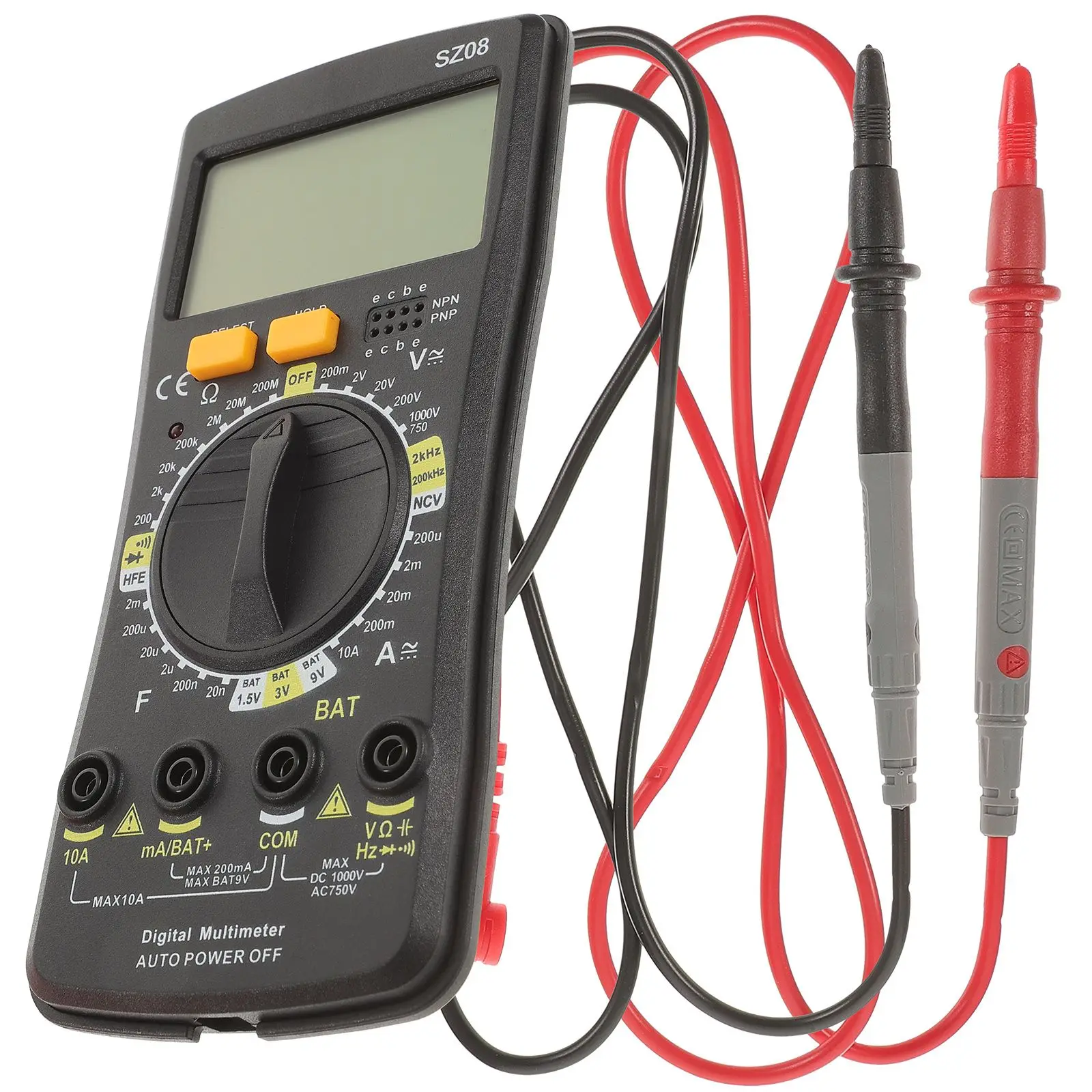Digital Multimeter Portable Orange ABS Material Safety Ensured Easy Operation Automotive Household Electrical Problems Testing
Digital Multimeter Portable Orange ABS Material Safety Ensured Easy Operation Automotive Household Electrical Problems Testing
