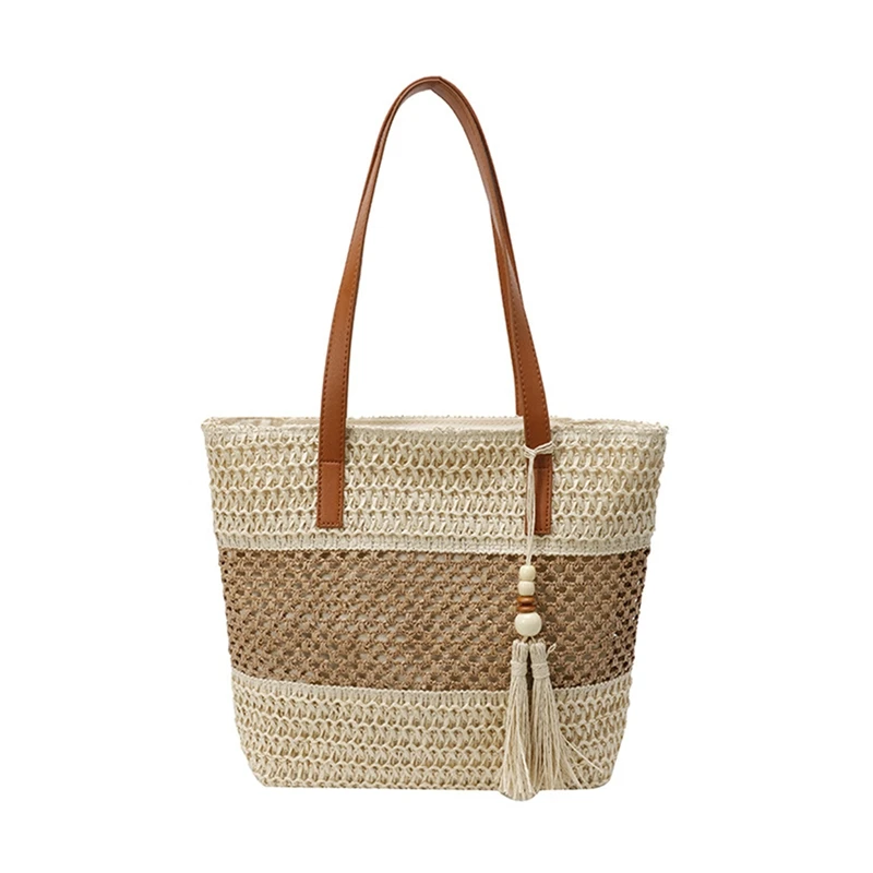 Women Large Capacity Tote Bag Fashion Trendy Tassel Beach Shoulder Bag Handbag for Travel Daily Shopping
Women Large Capacity Tote Bag Fashion Trendy Tassel Beach Shoulder Bag Handbag for Travel Daily Shopping