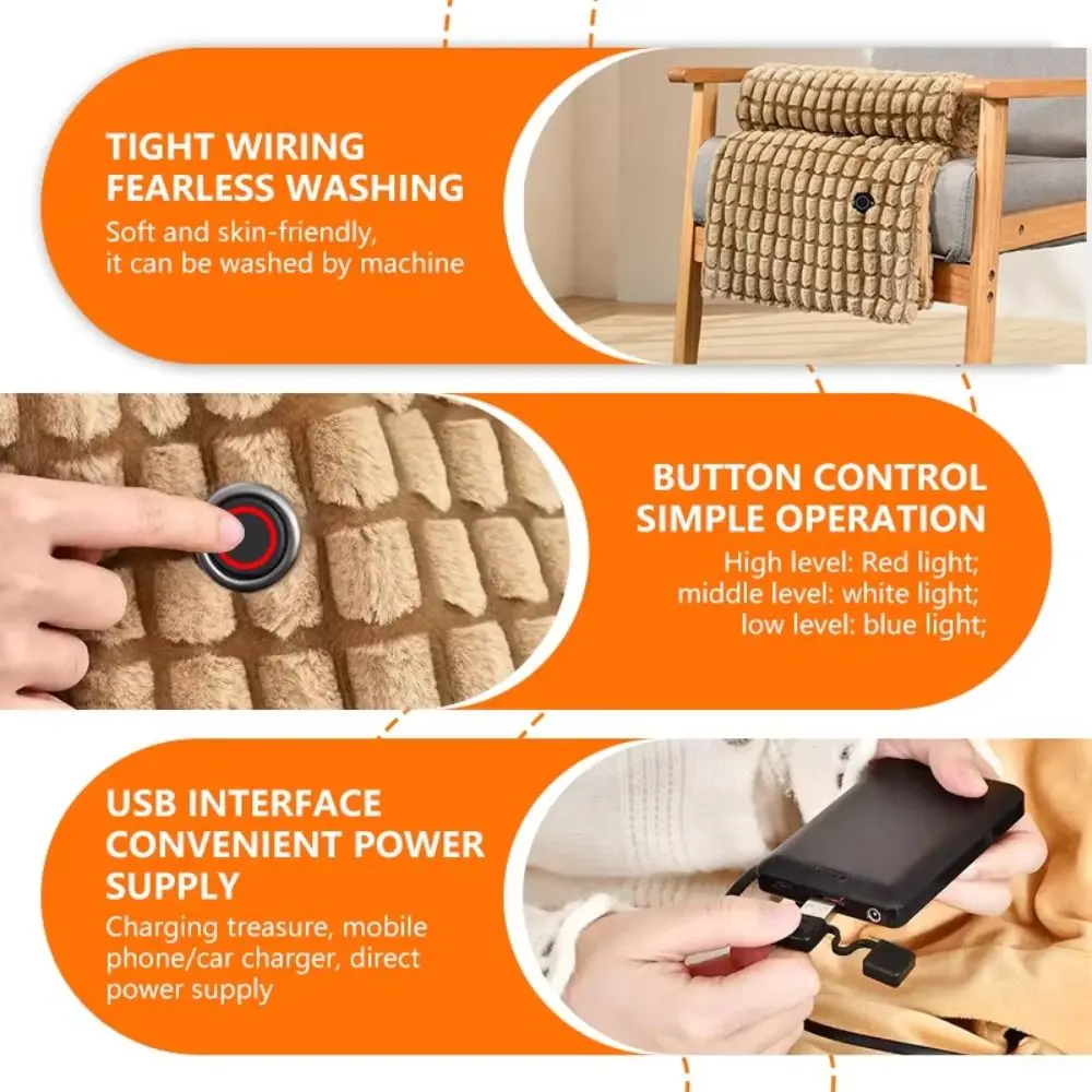 Household Wearable USB Electric Heated Blanket Washable Warm Clothing Heating Lap Blanket Portable Warm Shawl for Winter
Household Wearable USB Electric Heated Blanket Washable Warm Clothing Heating Lap Blanket Portable Warm Shawl for Winter