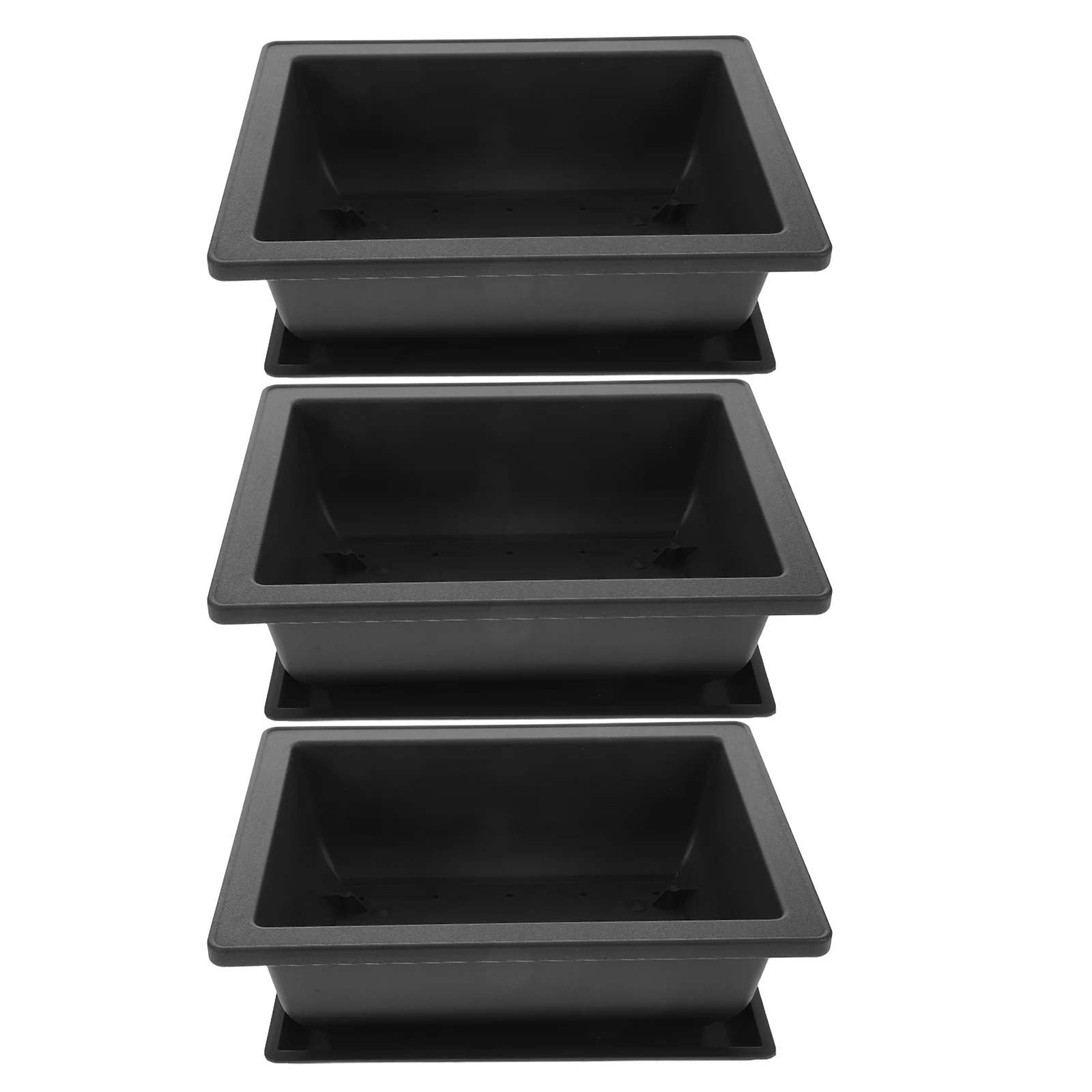 3 Sets Succulent Pots Rectangular Planter Thickened Matte With Tray For Indoor Plants Flower Pot Bottom Stand Holder
3 Sets Succulent Pots Rectangular Planter Thickened Matte With Tray For Indoor Plants Flower Pot Bottom Stand Holder