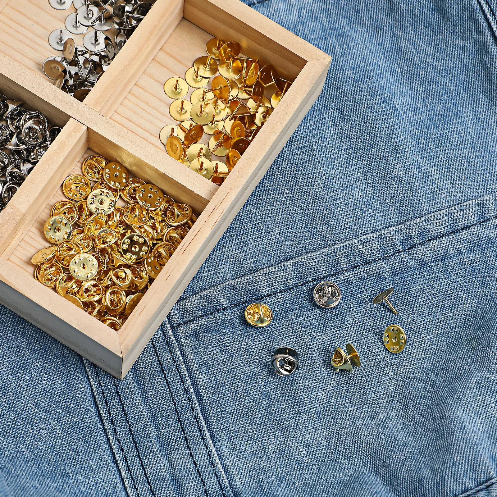 100 пар высококачественных металлических застежек-бабочек для брошей, значков, лацканов, поделок и ювелирных изделий
100 пар высококачественных металлических застежек-бабочек для брошей, значков, лацканов, поделок и ювелирных изделий