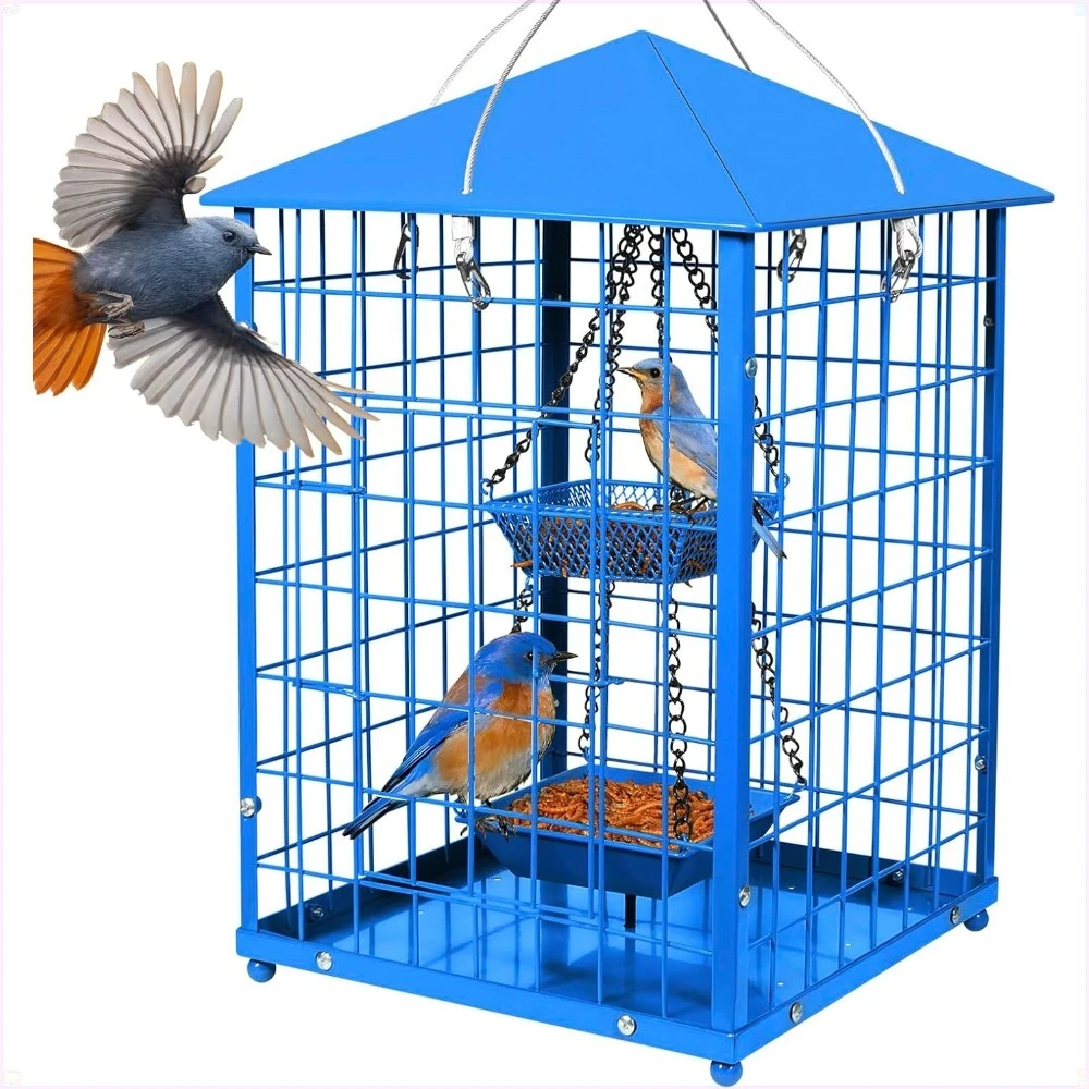 Кормушки для голубей из мучного червя — 2 чаши, DIY кормушки для диких птиц, уличные подвесные (синие), вместимость 2 фунта семян + 1 чаша для мучного червя
Кормушки для голубей из мучного червя — 2 чаши, DIY кормушки для диких птиц, уличные подвесные (синие), вместимость 2 фунта семян + 1 чаша для мучного червя