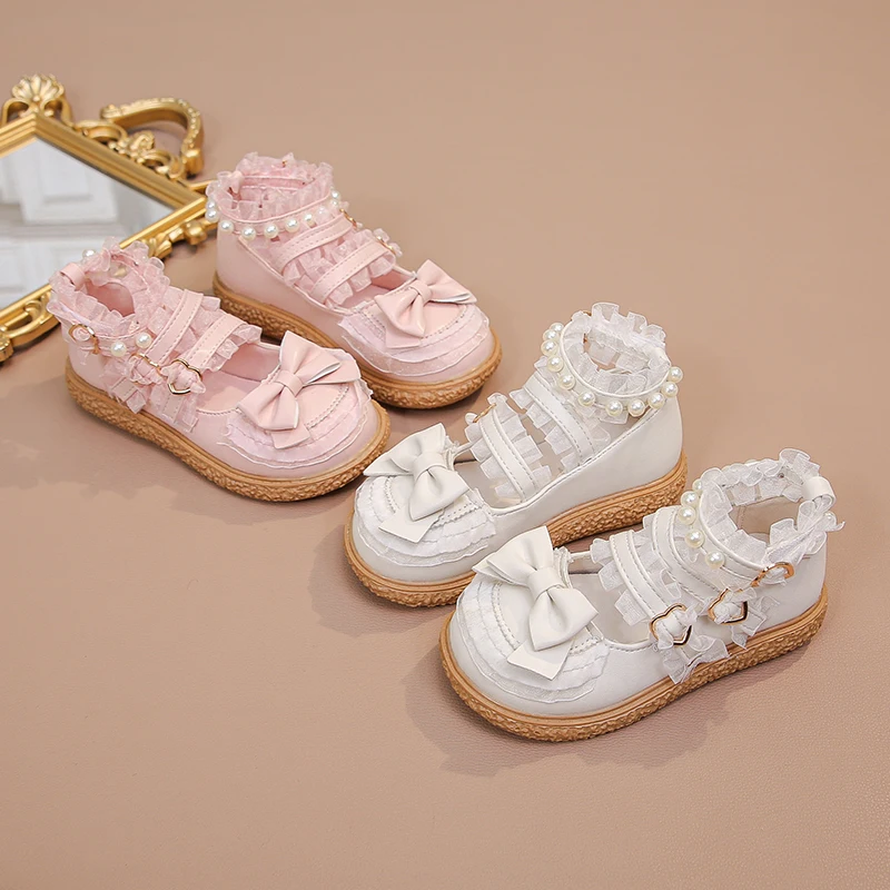 Kids Leather Shoe Spring Autumn Elegant Girls Lolita Princess Causal Shoes Fashion Sweet Children's Flat Chic Lace Versatile
Kids Leather Shoe Spring Autumn Elegant Girls Lolita Princess Causal Shoes Fashion Sweet Children's Flat Chic Lace Versatile