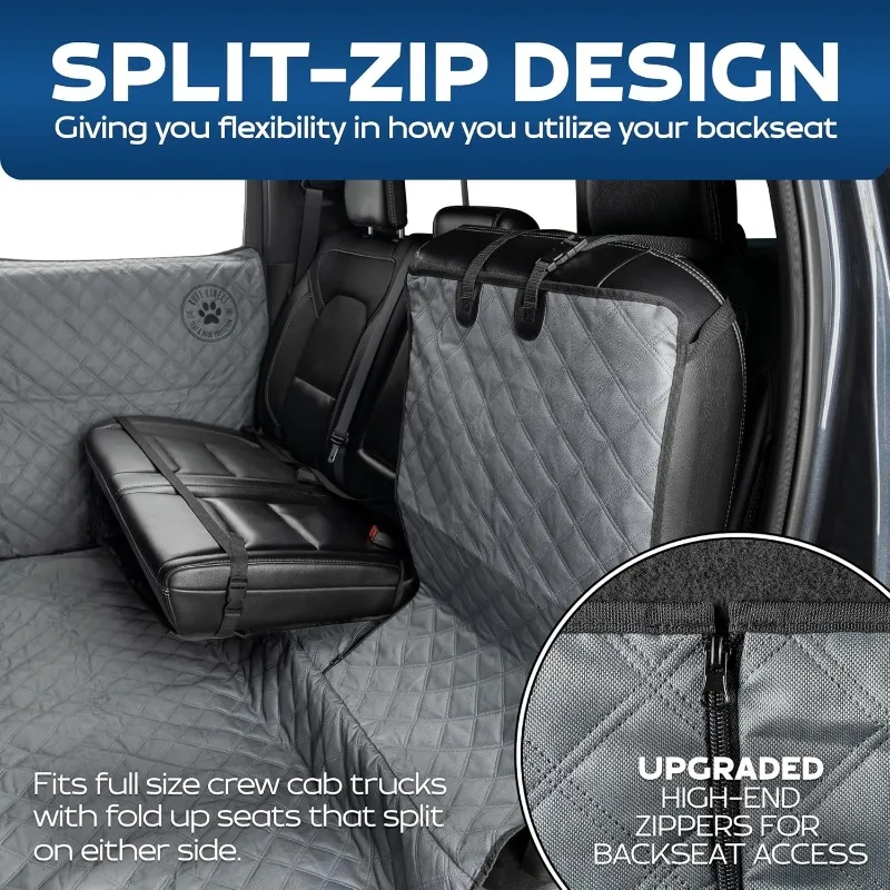 Dog Hammock for Truck with Door Protection, Dog Seat Cover for Back Seat of Full Size Crew Cab Trucks
Dog Hammock for Truck with Door Protection, Dog Seat Cover for Back Seat of Full Size Crew Cab Trucks
