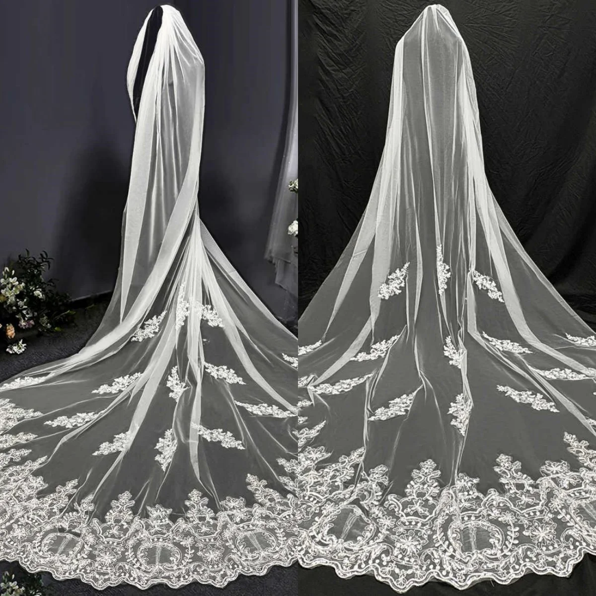 Классическая свадебная фата с блестками и аппликациями, однослойная фата для невесты в соборе с расческой, свадебные аксессуары по индивидуальному заказу
Классическая свадебная фата с блестками и аппликациями, однослойная фата для невесты в соборе с расческой, свадебные аксессуары по индивидуальному заказу