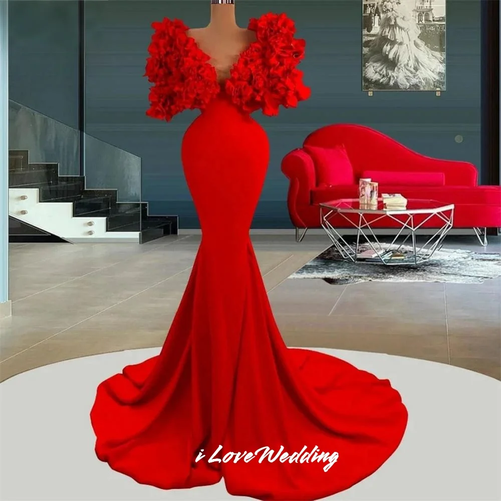 Red V-Neck Evening Dresses 2025 Satin Pleated Mermaid Luxury Ruffles Floor-Length Sweep Train Wedding Party Dresses Customized
Red V-Neck Evening Dresses 2025 Satin Pleated Mermaid Luxury Ruffles Floor-Length Sweep Train Wedding Party Dresses Customized