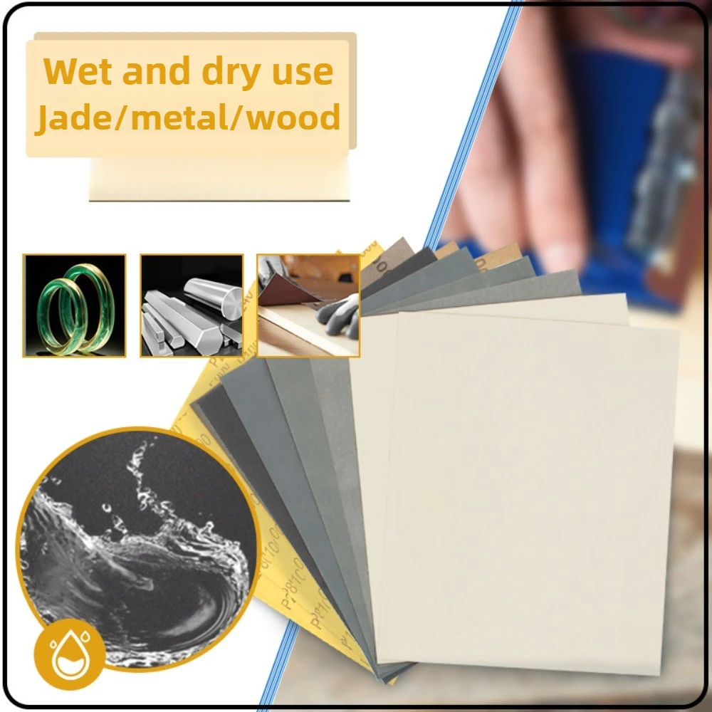 100PCS:Dry and wet sandpaper 2500 mesh-10000 mesh ultra-fine jewelry metal grinding car beauty sandpaper dry and wet use
100PCS:Dry and wet sandpaper 2500 mesh-10000 mesh ultra-fine jewelry metal grinding car beauty sandpaper dry and wet use