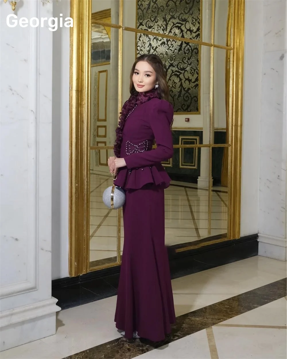 Customized Evening Dresses Mermaid Scoop Neckline Floor-Length Wedding Dress Zipper Up Beadings Long Sleeves Luxury Evening Dres
Customized Evening Dresses Mermaid Scoop Neckline Floor-Length Wedding Dress Zipper Up Beadings Long Sleeves Luxury Evening Dres