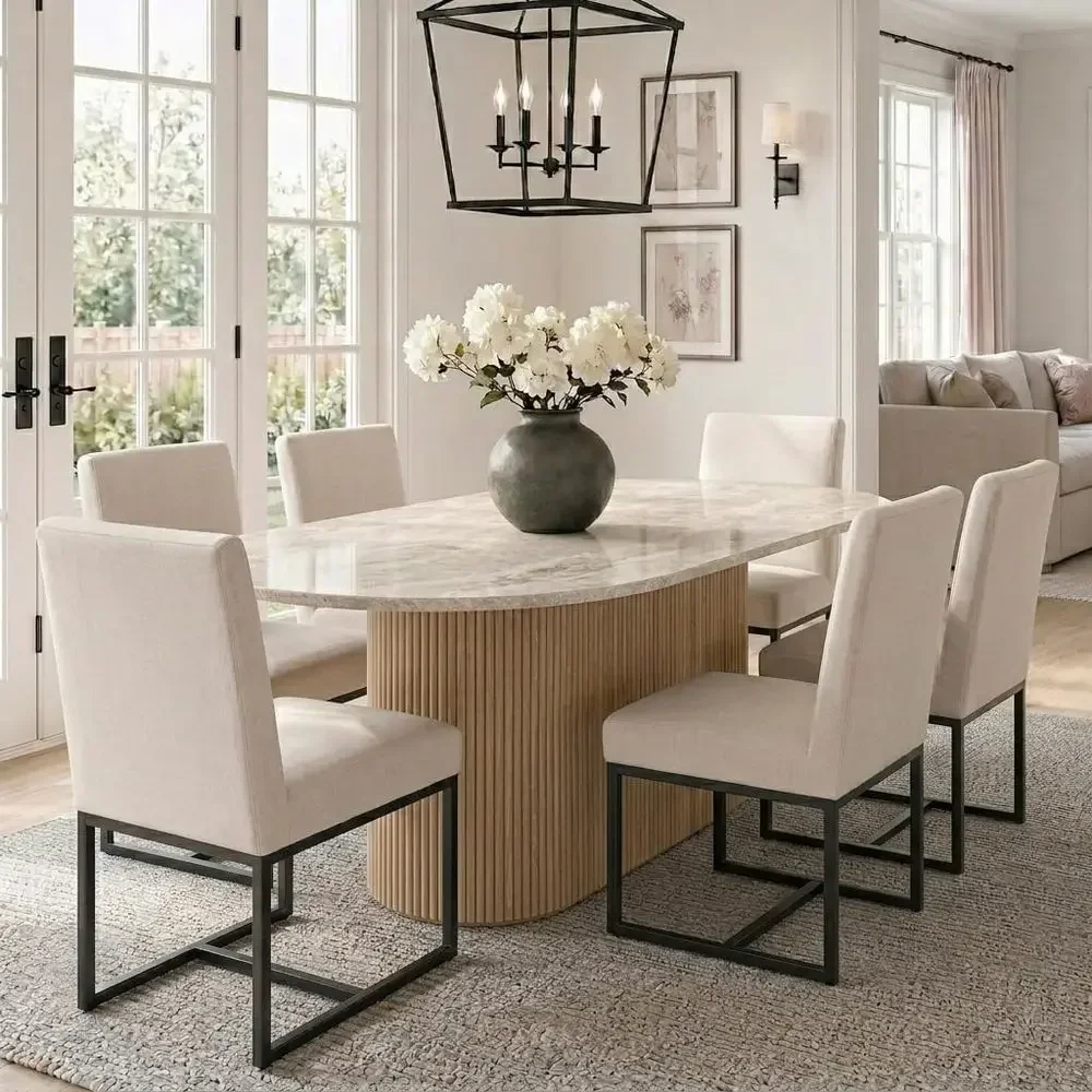 Century ern Dining Chairs Set o 6, Linen abric Kitchen & Dining Room Chair, Upholstered Dining Chair Side Chair with Black inish
Century ern Dining Chairs Set o 6, Linen abric Kitchen & Dining Room Chair, Upholstered Dining Chair Side Chair with Black inish