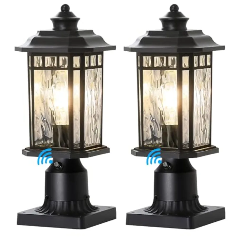 2 Pack Outdoor Post Lights, Dusk to Dawn Outdoor Lamp Post Light Fixture with Pier Mount Base, Waterproof Aluminum Post Lantern
2 Pack Outdoor Post Lights, Dusk to Dawn Outdoor Lamp Post Light Fixture with Pier Mount Base, Waterproof Aluminum Post Lantern