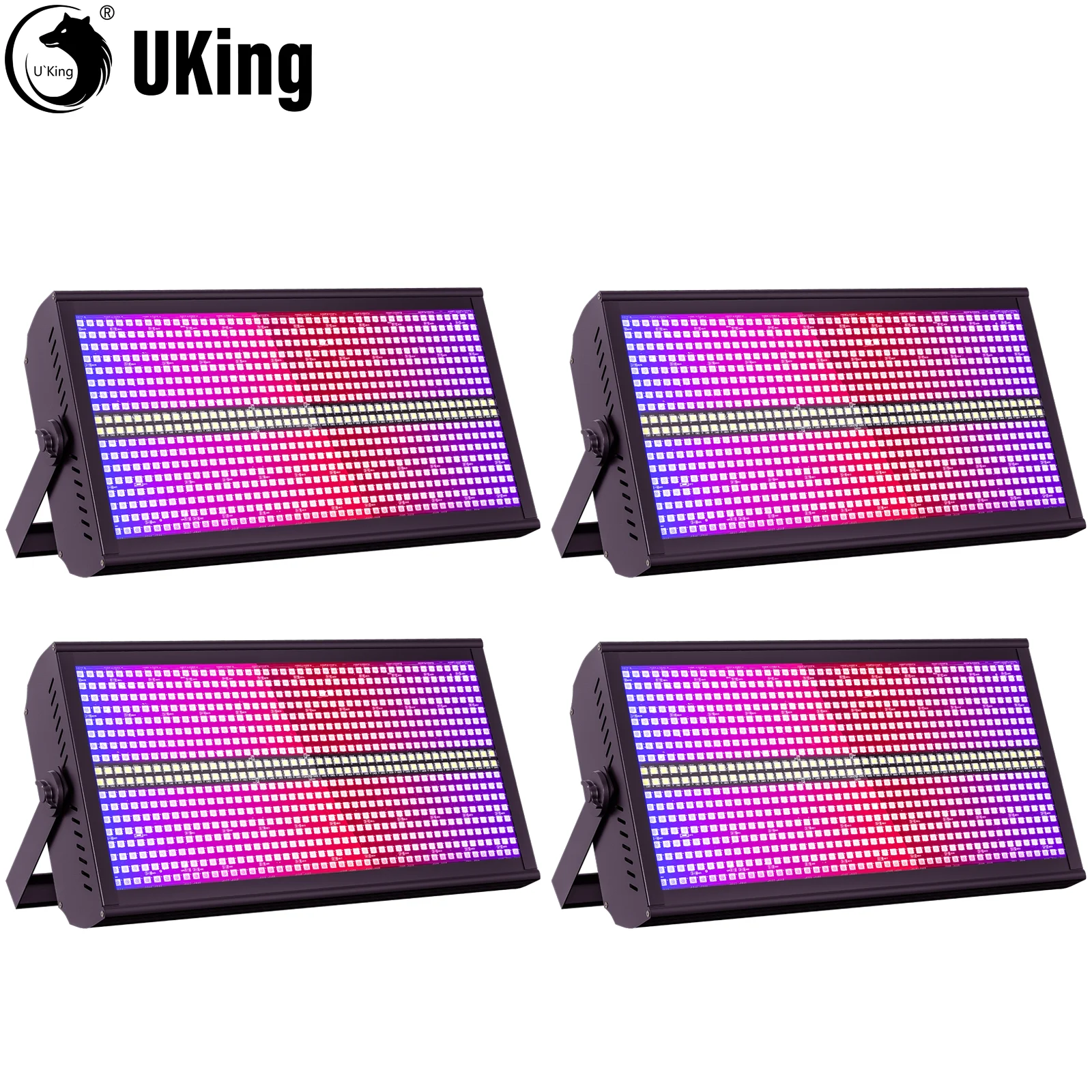 U'King 4Pcs 200W LED RGBW 48+8-Segment Strobe Lights DMX512 Wash Stage Light Uplight DJ Lights For Party Disco Wedding Bar KTV
U'King 4Pcs 200W LED RGBW 48+8-Segment Strobe Lights DMX512 Wash Stage Light Uplight DJ Lights For Party Disco Wedding Bar KTV