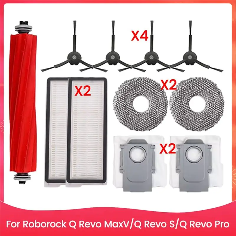 AEE2-Accessories Kit For Roborock Q Revo Maxv/Q Revo S/Q Revo Pro Main Side Brush Dust Bag Hepa Filter Mop Cloths
AEE2-Accessories Kit For Roborock Q Revo Maxv/Q Revo S/Q Revo Pro Main Side Brush Dust Bag Hepa Filter Mop Cloths