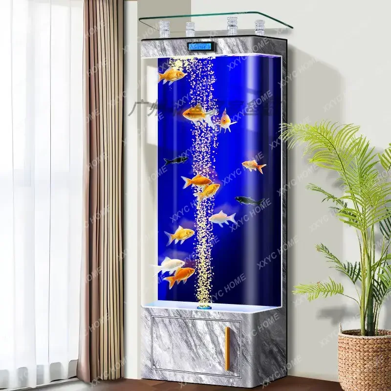 new smart aquarium filtration and oxygen production integrated tubular fish tank living room household vertical goldfish
new smart aquarium filtration and oxygen production integrated tubular fish tank living room household vertical goldfish