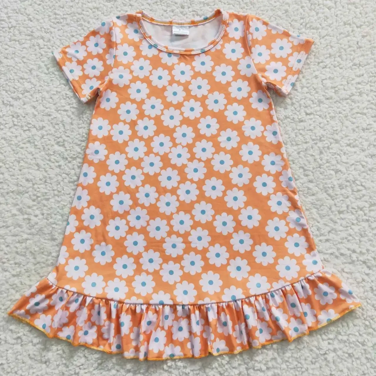 GSD0399 Toddler Girl Dress Short Sleeve Milk Silk Flower Print Kids Summer Clothing
GSD0399 Toddler Girl Dress Short Sleeve Milk Silk Flower Print Kids Summer Clothing