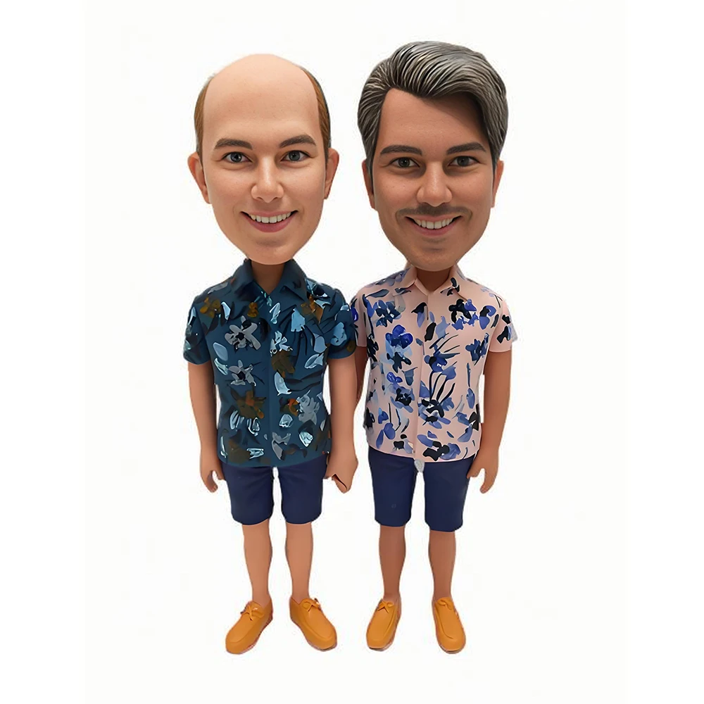 Custom Gay Couple Bobblehead Figurine, Brothers Bobble Head Statue, Handmade Sculpture Cake Topper Birthday Gift
Custom Gay Couple Bobblehead Figurine, Brothers Bobble Head Statue, Handmade Sculpture Cake Topper Birthday Gift