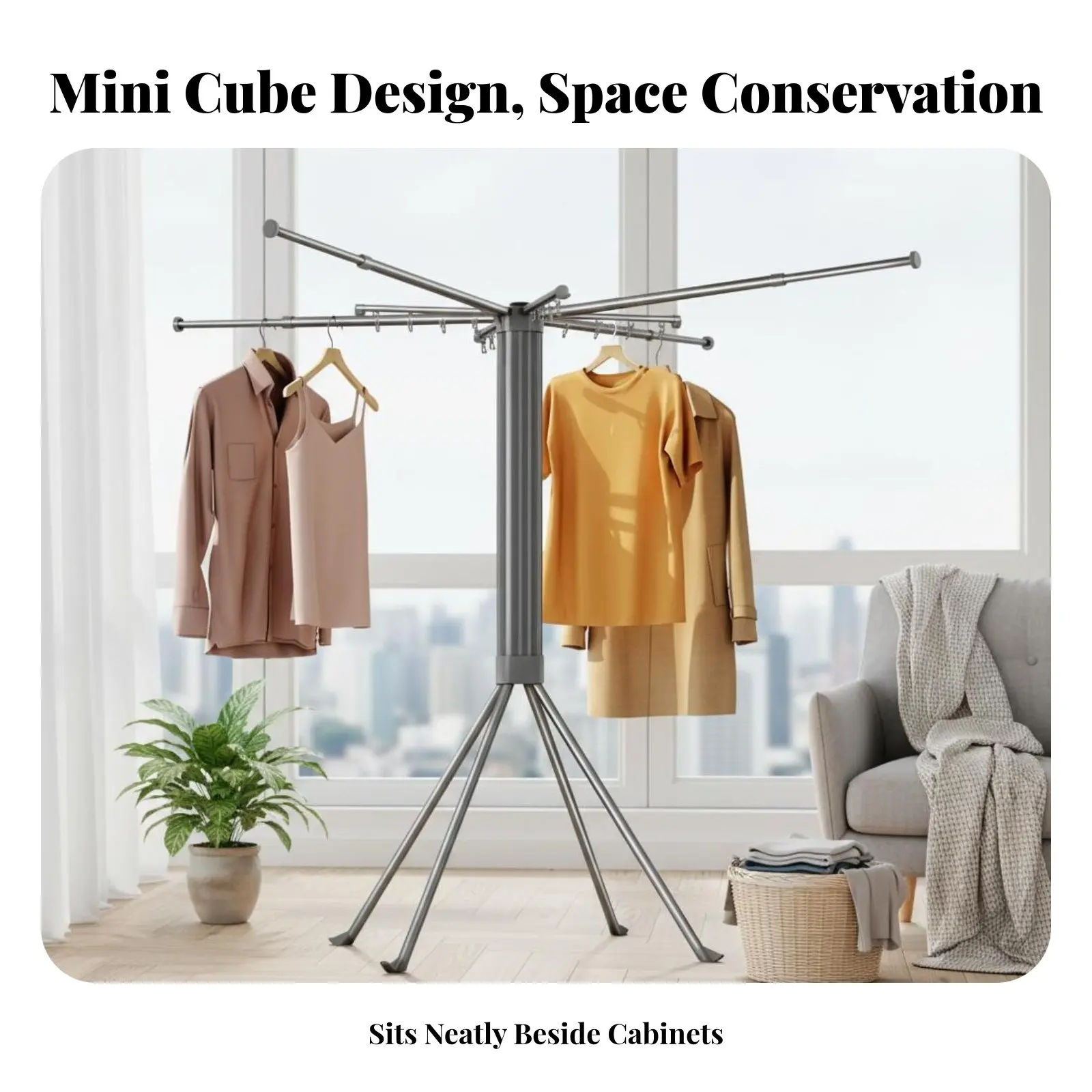 Foldable Clothes Horse Space-Saving Foldable Rotary Clothes Rack Installationinstallationno Assembly Required Large Capacity
Foldable Clothes Horse Space-Saving Foldable Rotary Clothes Rack Installationinstallationno Assembly Required Large Capacity