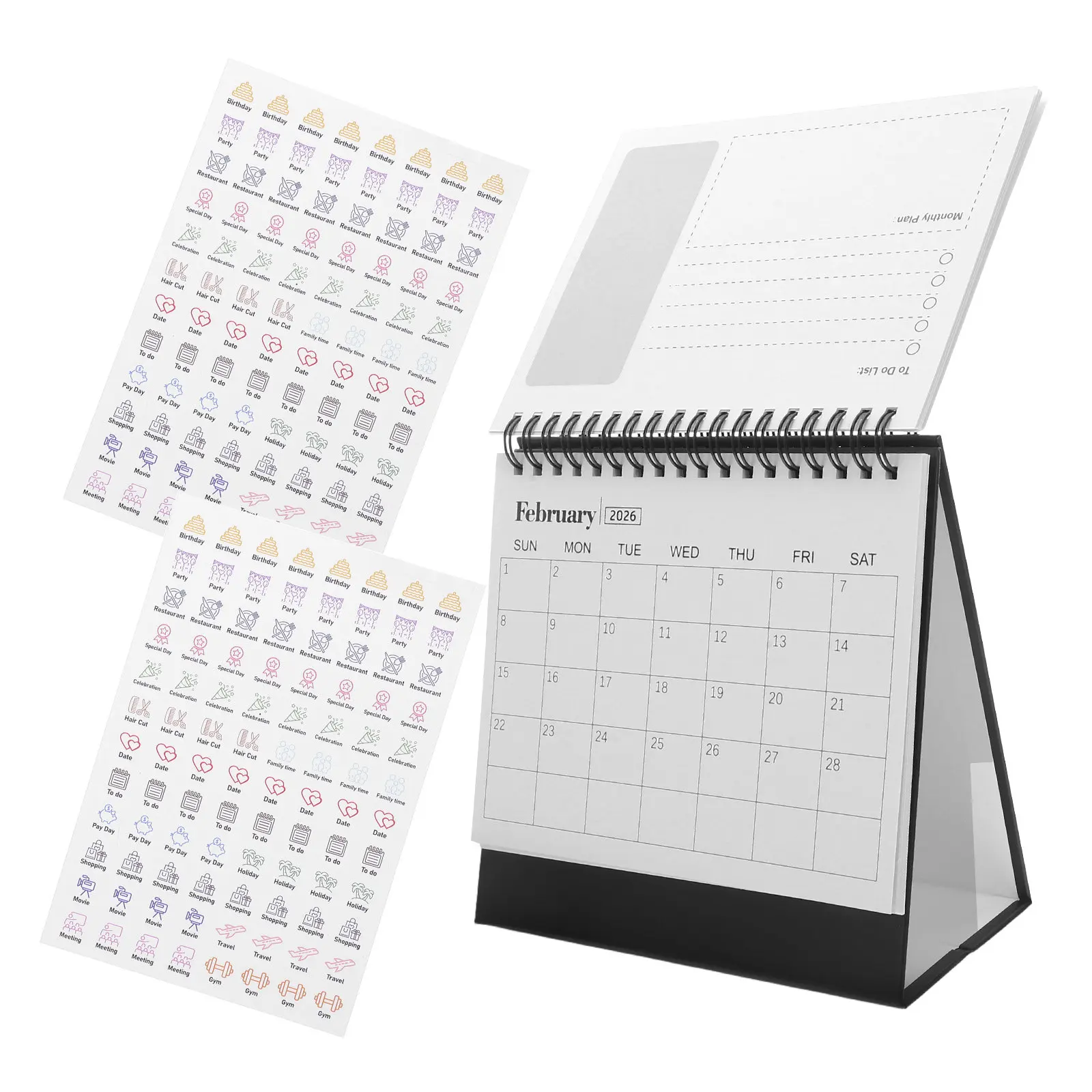 2026 Table Calendar Mini Desktop Planner Thick Paper No Bleed Smooth Writing Portable Standing Desk Calendar for Office Home
2026 Table Calendar Mini Desktop Planner Thick Paper No Bleed Smooth Writing Portable Standing Desk Calendar for Office Home