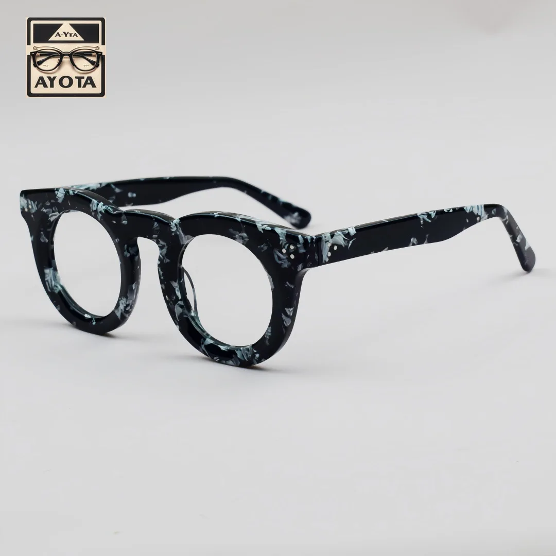 Thick Acetic Acid Round Multi-color Fashion Glasses Frame High-quality Men's Optical Myopia Reading Glasses Prescription Women
Thick Acetic Acid Round Multi-color Fashion Glasses Frame High-quality Men's Optical Myopia Reading Glasses Prescription Women