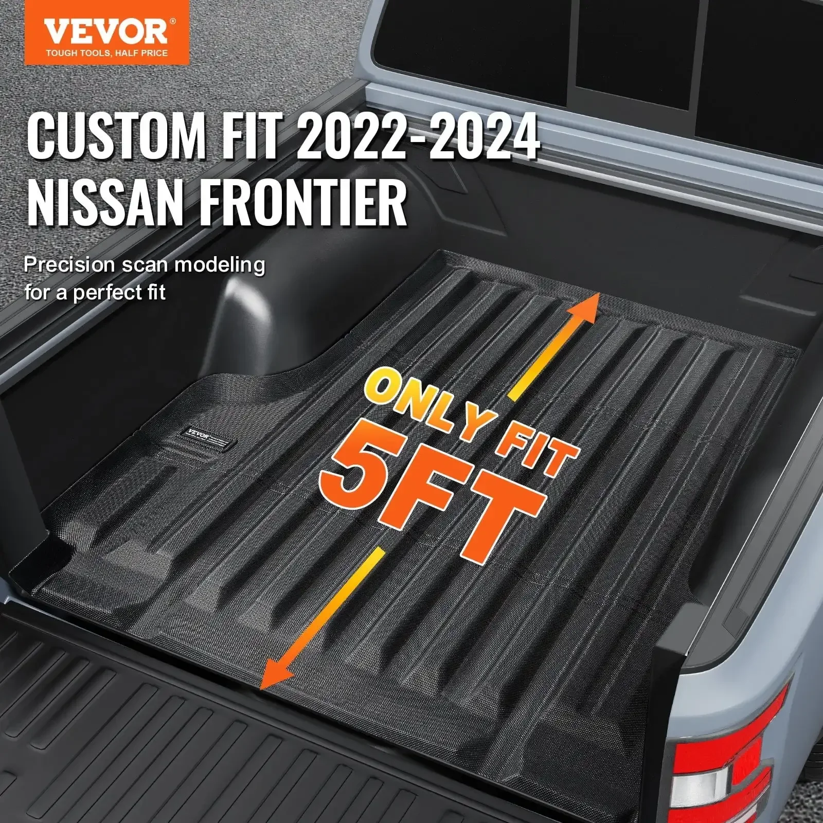 Truck Bed Mat Fit 2022-2024 Nissan Frontier TPE Truck Bed Liner Accessory 
Truck Bed Mat Fit 2022-2024 Nissan Frontier TPE Truck Bed Liner Accessory